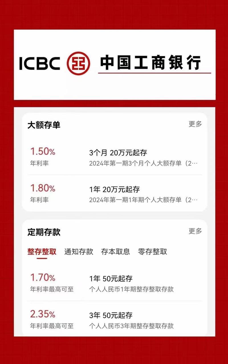 工商银行定期存款(工商银行定期存款的年率) 工商银行定期存款(工商银行定期存款的年率)