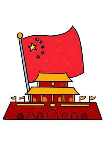 天安城门画法(天安城门画法涂色)
