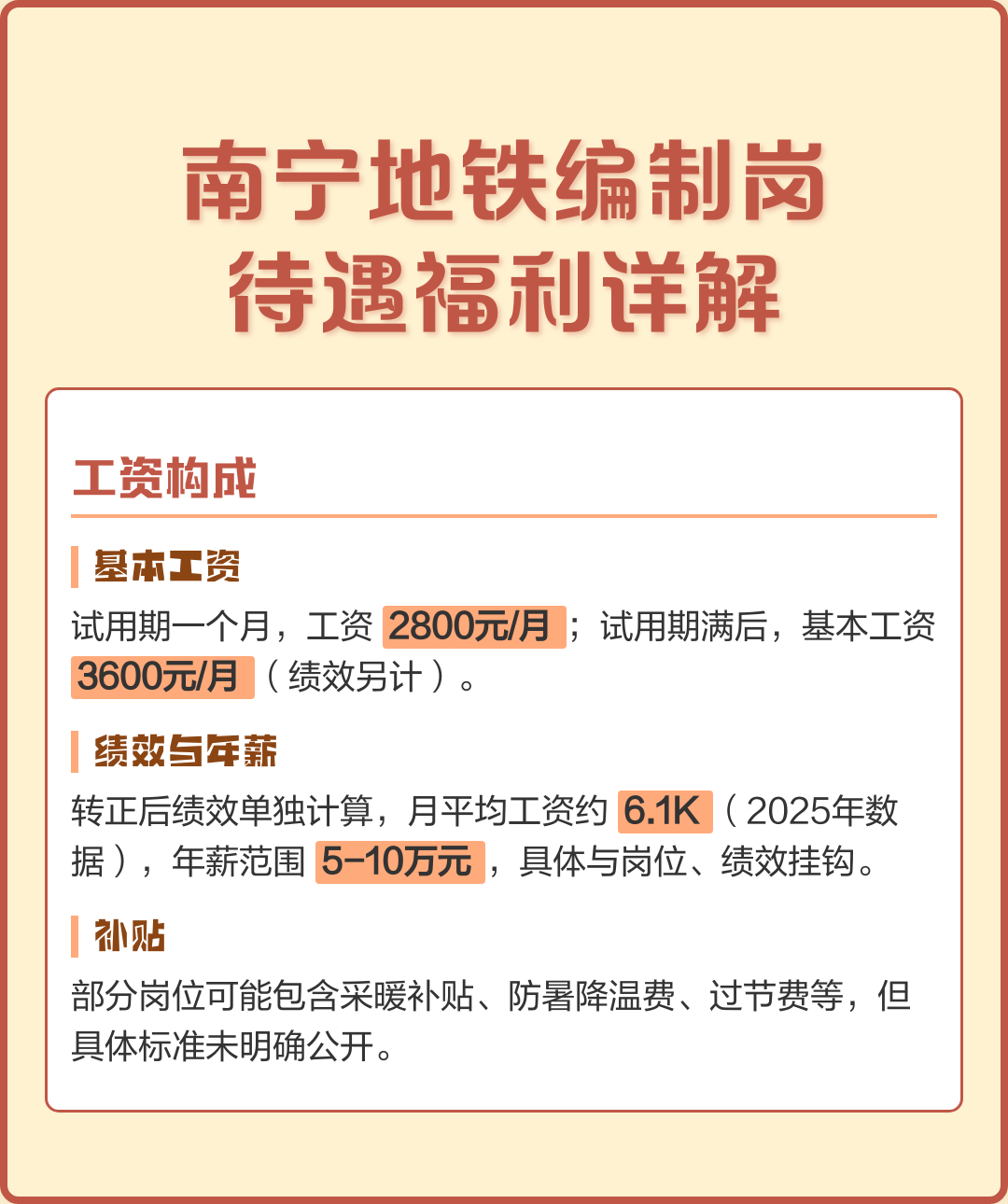 地铁正式员工什么编制(地铁正式员工什么编制和工资标准) 地铁正式员工什么编制(地铁正式员工什么编制和工资标准)