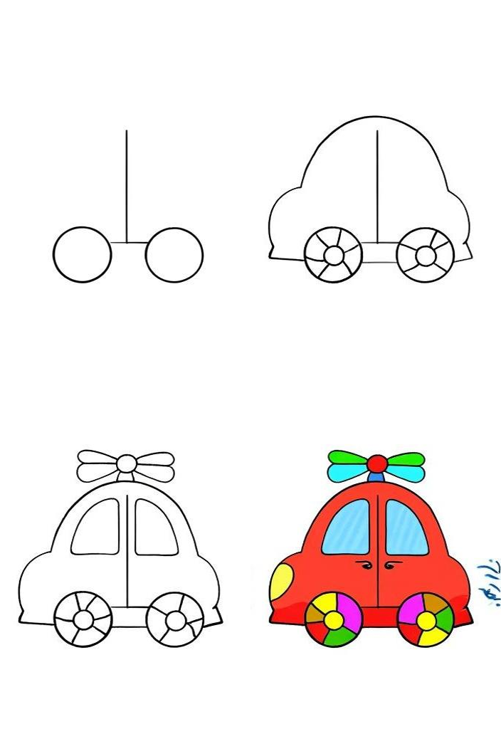 一步一步教画立体汽车(立体汽车怎么画好看又简单) 一步一步教画立体汽车(立体汽车怎么画好看又简单)
