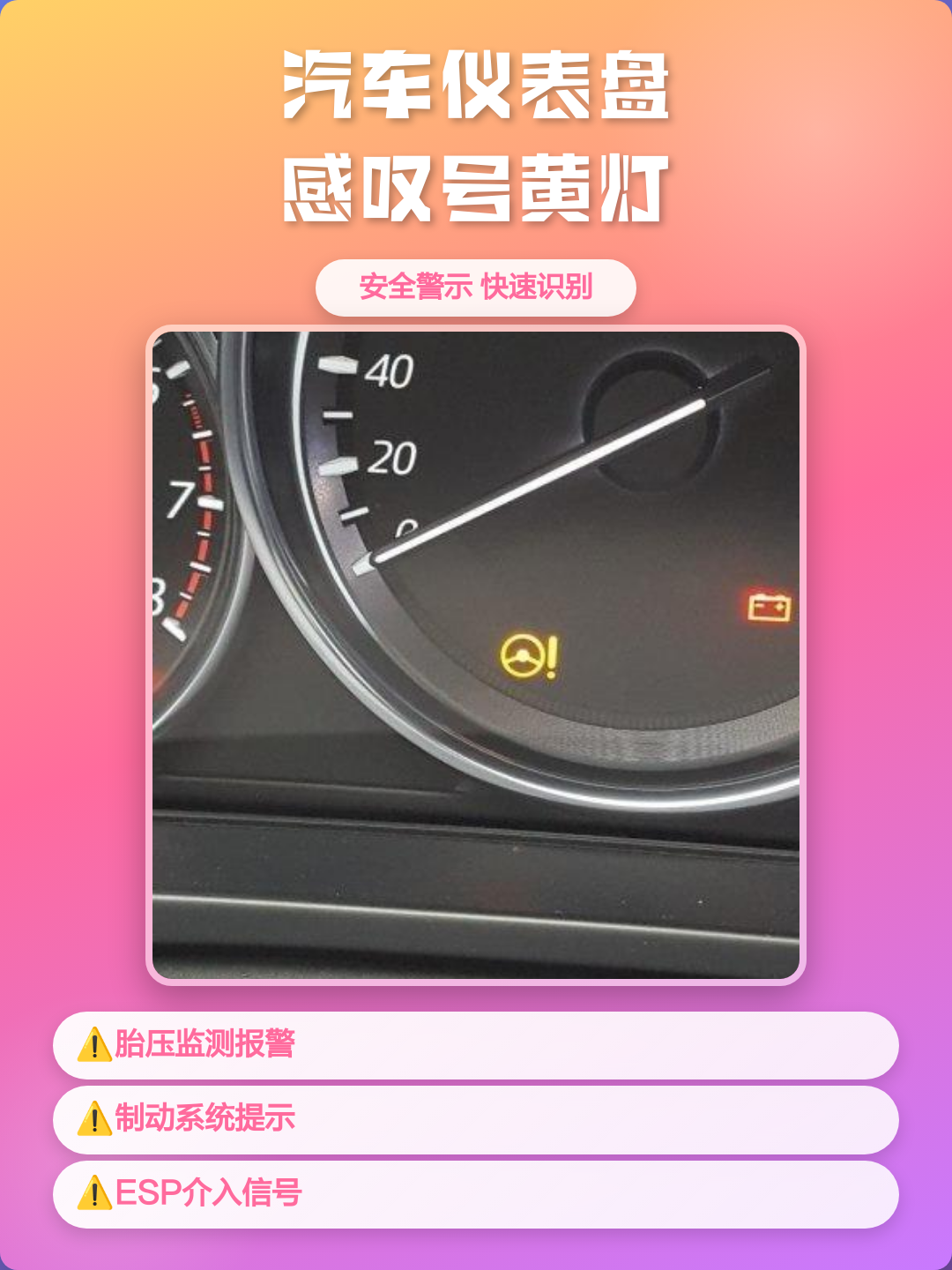 一个感叹号一个圆圈的故障灯(一个感叹号一个圆圈的故障灯图标)