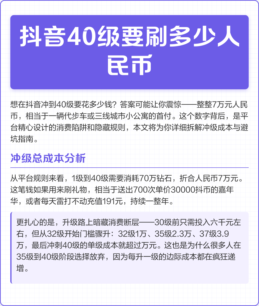 30级要刷多少抖币(抖音30级以上要刷多少钱) 30级要刷多少抖币(抖音30级以上要刷多少钱)